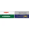 Lionel 6-37161 O Scale 48' CSX, SeaLand, APL, Evergreen Containers (Set of 4) - Your Source for Gaming Essentials