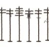 Lionel 6-37939 O Scale 7 1/4" Detailed Telephone Poles (Pack of 6) - Your Source for Gaming Essentials