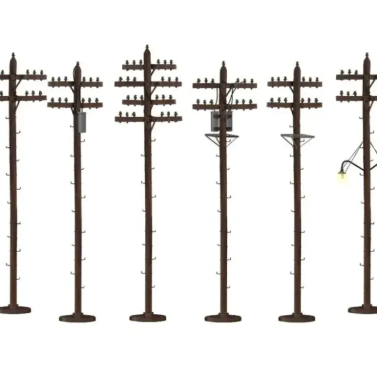 Lionel 6-37939 O Scale 7 1/4" Detailed Telephone Poles (Pack of 6) - Your Source for Gaming Essentials