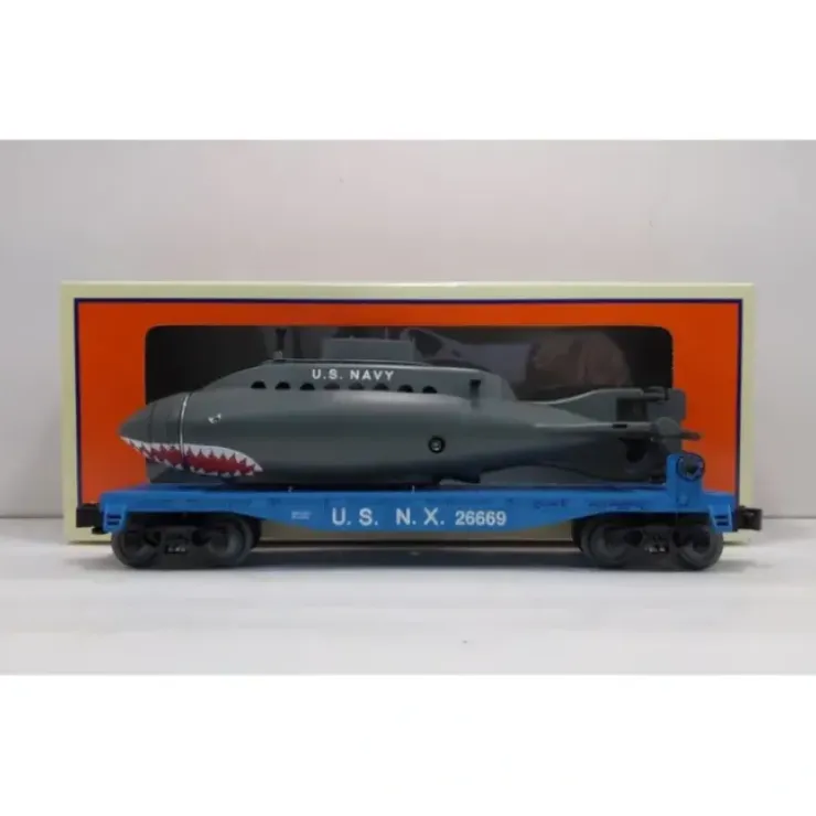 Lionel 6-26669 O US Navy Flatcar With Shark Submarine - Your Source for Gaming Essentials