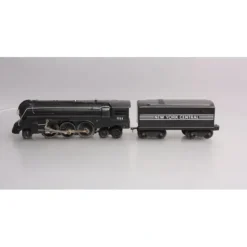 Lionel 221 Vintage O NYC Dreyfuss Black 2-6-4 Steam Loco & 221-T -Repainted EX - Your Source for Gaming Essentials