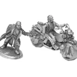 Tabletop Miniatures>Lone Wolf On Bike and Foot #20-581 Shadowrun RPG Metal Ral Partha Figure - Your Source for Gaming Essentials