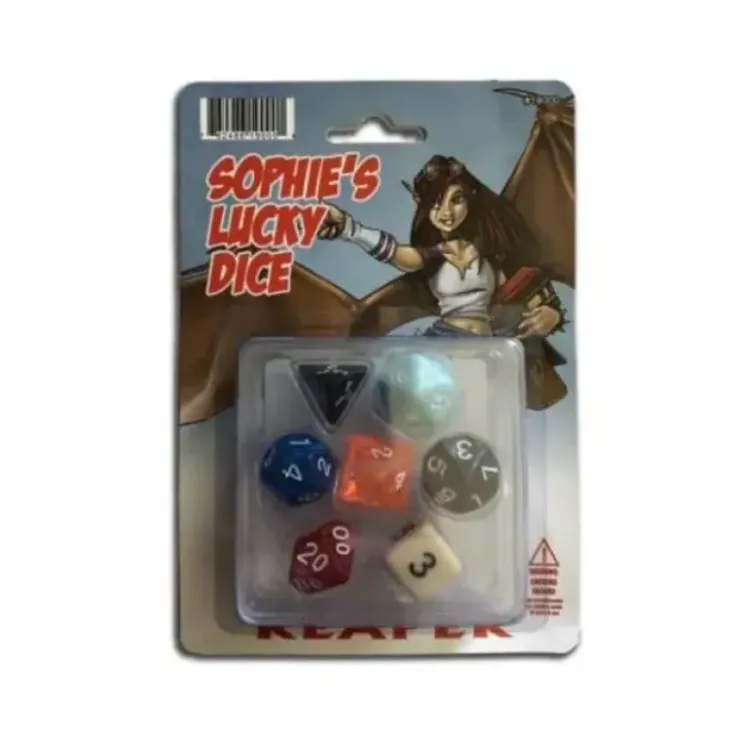 Dice>Lucky Pizza Dungeon Dice - Sophie's Lucky Dice Set - Your Source for Gaming Essentials