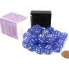Dice>Luminary Borealis 12mm D6 Dice Block (36 Dice) - Purple with White Pips - Your Source for Gaming Essentials