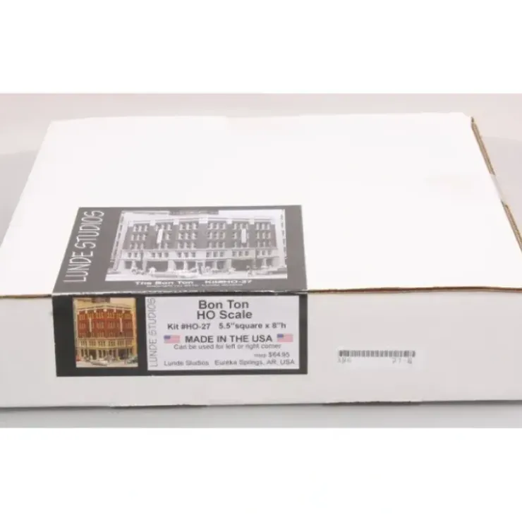 Lunde Studios HO-27 HO The Bon Ton 5.5" Square x 8" H rESIN Building Kit - Your Source for Gaming Essentials