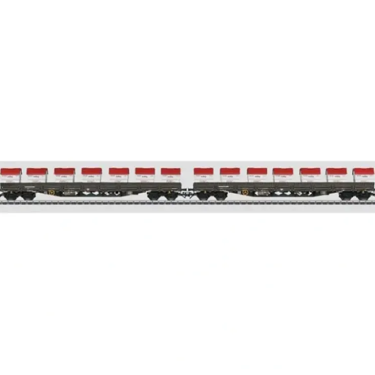 Marklin 47029 HO Exclusive Class Rens 4-Axle Low-Side Car w/Stakes 2-Pack - Your Source for Gaming Essentials