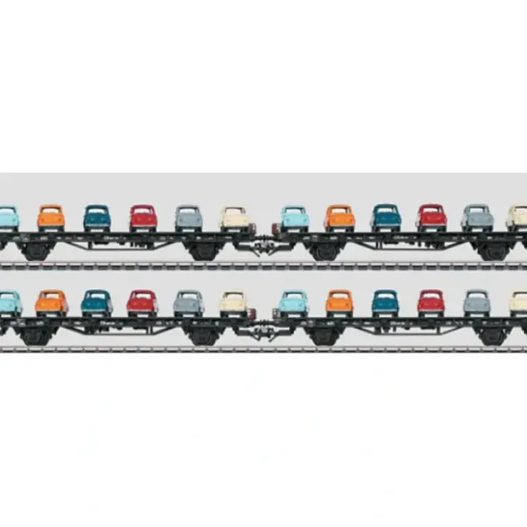 Marklin 45098 HO German Federal Railroad DB Sm 24 Flatcar 4-Pack - Your Source for Gaming Essentials