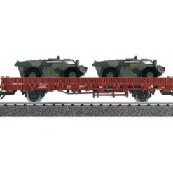 Marklin 46953 HO Scale KBS Flat Car w/ Military Vehicle Load - Your Source for Gaming Essentials