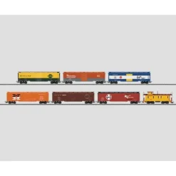 Marklin 47760 HO Tinplate 6-Boxcar, 1-Caboose Set - 3-Rail - Ready to Run - Your Source for Gaming Essentials