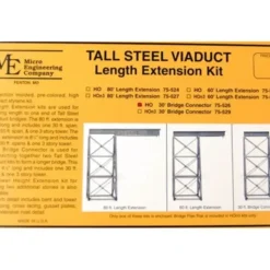 Micro Engineering 75-526 HO 30' Bridge Connector Tall Steel Viaduct Kit - Your Source for Gaming Essentials