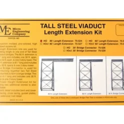 Micro Engineering 75-524 HO 80' Length Extension Tall Steel Viaduct - Your Source for Gaming Essentials