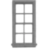 Micro Engineering 80-064 HO 28" x 64" 8 Pane Windows (Pack of 8) - Your Source for Gaming Essentials