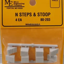 Micro Engineering 80-203 N Palstic Steps & Stoop (Pack of 4) - Your Source for Gaming Essentials