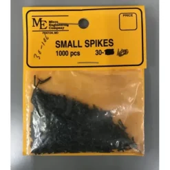 Micro Engineering 30-106 1/4" Small Blackened Metal Spikes (Pack of 1,000) - Your Source for Gaming Essentials