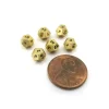 Dice>Micro Metal 5mm Gold Colored Chessex Dice, 6 Pieces - D12 - Your Source for Gaming Essentials