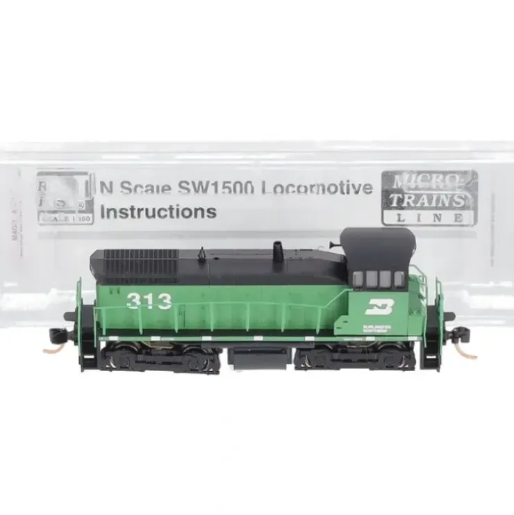 Micro-Trains 98600031 N Burlington Northern EMD SW1500 Diesel Locomotive #313 - Your Source for Gaming Essentials* Trains
