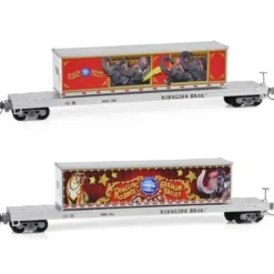 Micro-Trains 52400130 N Ringling Bros. & Barnum & Bailey 60' Flatcar w/ Load - Your Source for Gaming Essentials* Trains