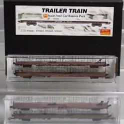 Micro-Trains 99300091 N TTX 89' Intermodal Flatcar Runner Pack (Set of 4) - Your Source for Gaming Essentials* Trains