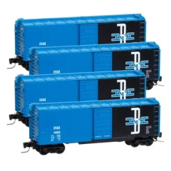 Micro-Trains 99400076 Z Boston & Maine 40' SD Boxcar RTR Runner (Pack of 4) - Your Source for Gaming Essentials* Trains