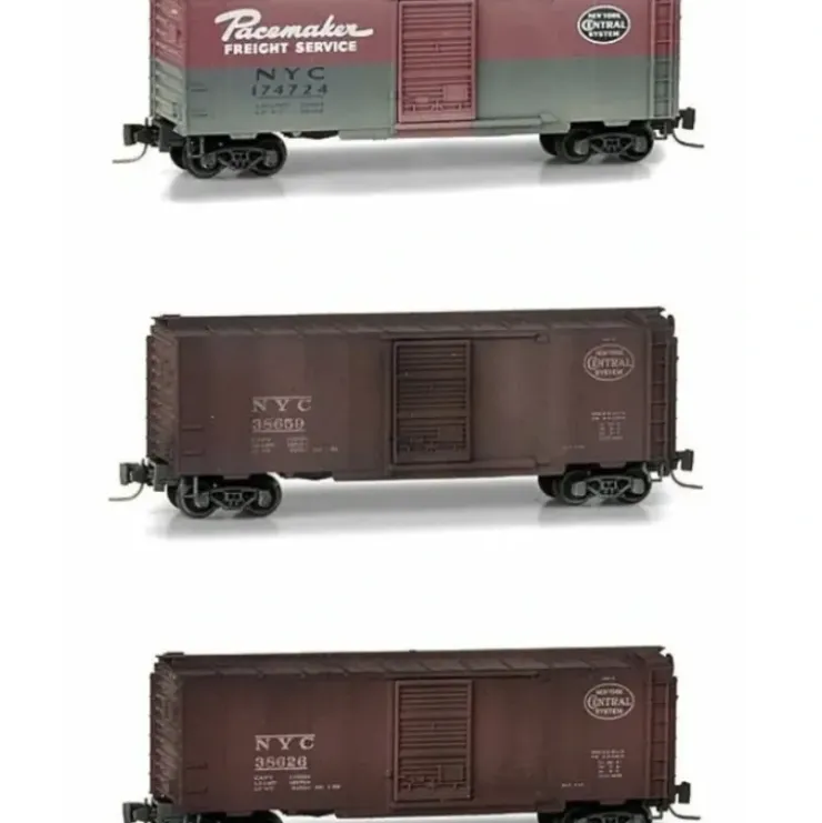 Micro-Trains 50044490 Z New York Central 40' SD Boxcar RTR Runner (Pack of 3) - Your Source for Gaming Essentials* Trains