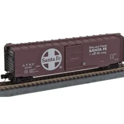 Micro-Trains 99400070 Z Santa Fe 50' Single-Door Boxcar RTR Runner (Pack of 4) - Your Source for Gaming Essentials* Trains