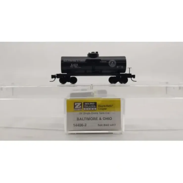 Micro-Trains 14406-2 Z Scale Baltimore & Ohio 39' Single Dome Tank Car #X417 NIB - Your Source for Gaming Essentials