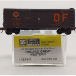 Micro-Trains 14919-2 Z Scale Chicago Great Western 40' Standard Boxcar #382 NIB - Your Source for Gaming Essentials