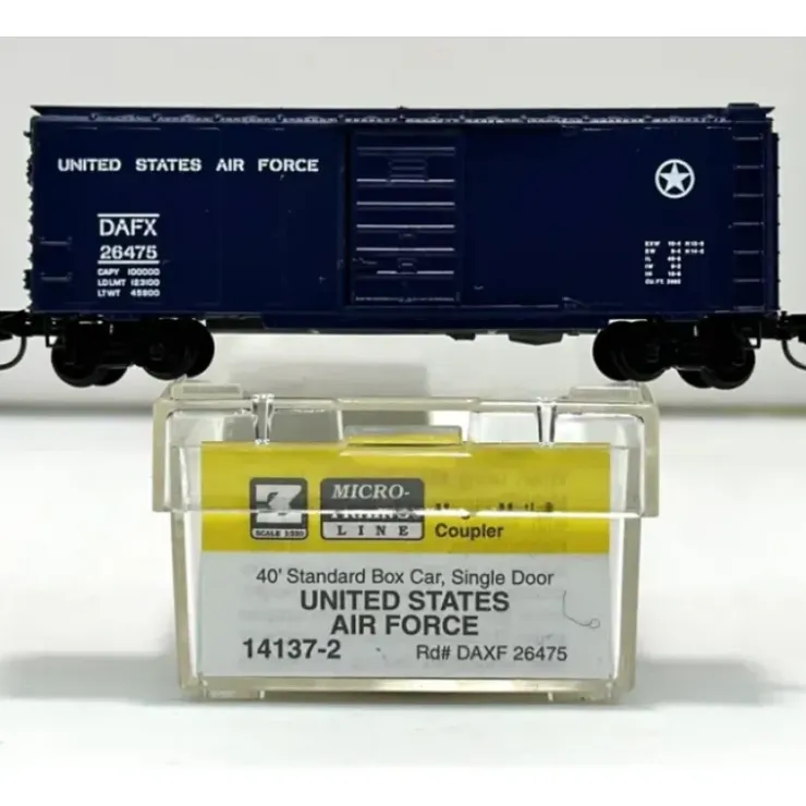 Micro-Trains 14137-2 Z U.S. Air Force 40' Standard Single Door Boxcar #26475 NIB - Your Source for Gaming Essentials