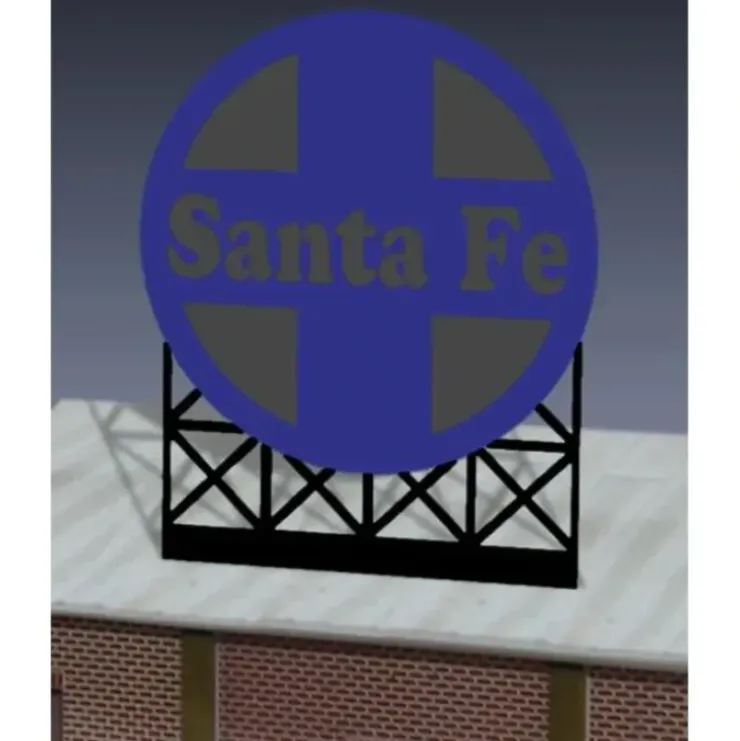Miller Engineering 440552 HO/N Santa Fe Animated Neon Billboard Medium - Your Source for Gaming Essentials* Trains