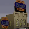 Miller Engineering 7581 HO/O Animated Neon Billboards - Super Animated Rexall - Your Source for Gaming Essentials* Trains