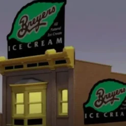 Miller Engineering 2581 HO/O Breyer's Ice Cream Animated Billboard Sign - Your Source for Gaming Essentials
