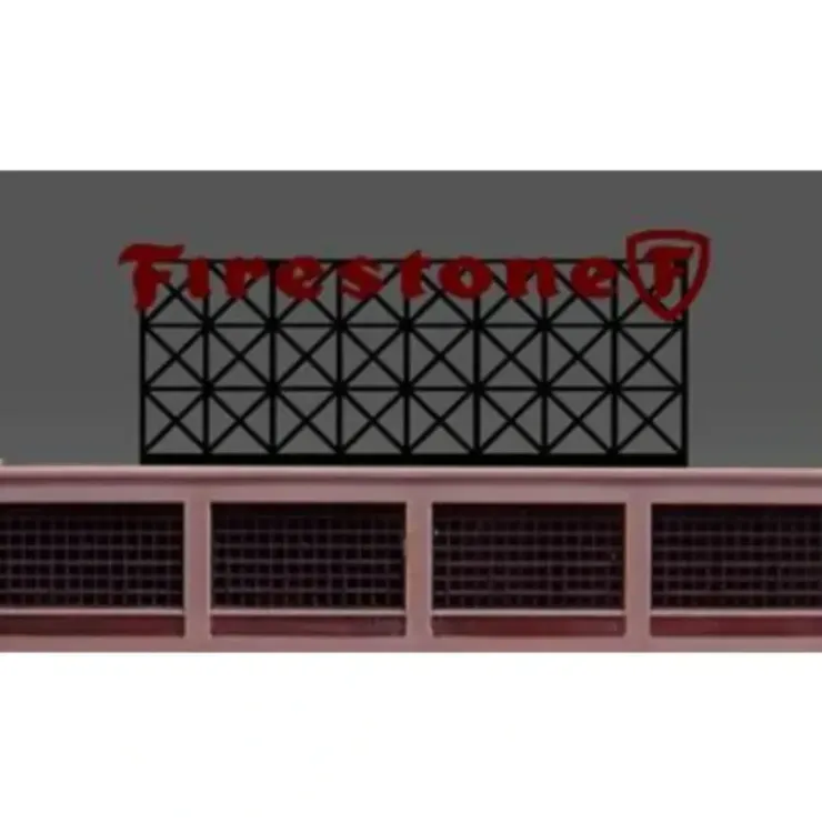 Miller Engineering 5381 HO/O Firestone Animated Billboard - Your Source for Gaming Essentials* Trains
