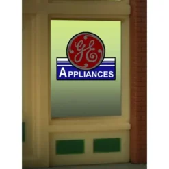 Miller Engineering 8835 HO/O GE Appliances Flashing Neon Window Sign Light Works - Your Source for Gaming Essentials* Trains