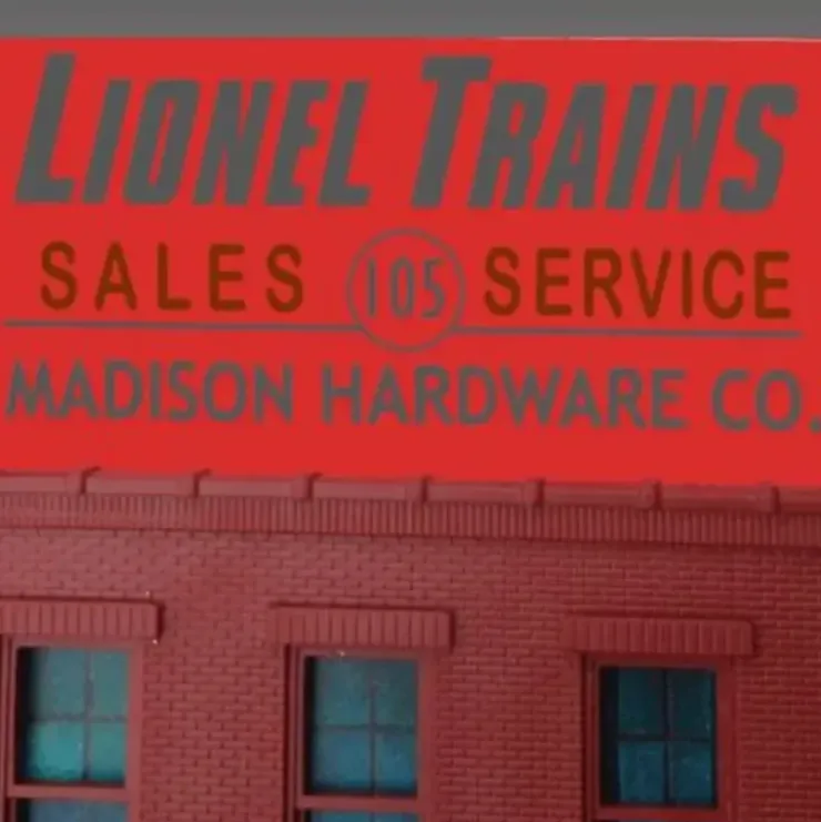 Miller Engineering 881011 HO/O Madison Hardware Animated Neon Billboard - Your Source for Gaming Essentials* Trains