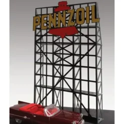Miller Engineering 9061 HO/O Pennzoil Animated Neon Billboard - Your Source for Gaming Essentials* Trains