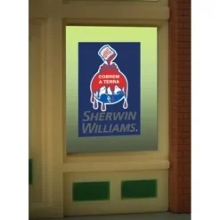 Miller Engineering 8935 HO/O Sherwin Williams Flashing Neon Window Sign - Your Source for Gaming Essentials* Trains