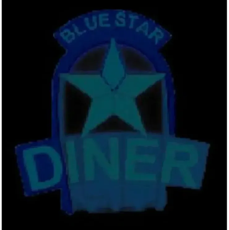 Miller Engineering 5581 Horizontal Sign Lighting Animated Blue-Star Diner Large - Your Source for Gaming Essentials* Trains