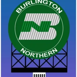 Miller Engineering 440702 HO Small Burlington Northern Animated Billboard - Your Source for Gaming Essentials* Trains