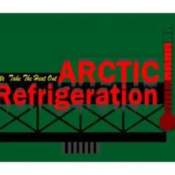 Miller Engineering 9582 N Animated Neon Billboard Arctic Refrigeration Medium - Your Source for Gaming Essentials* Trains