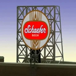 Miller Engineering 338925 N/Z Schaefer Beer Animated Rooftop Billboard - Your Source for Gaming Essentials* Trains