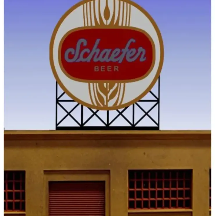 Miller Engineering 881301 O/HO Schaefer Beer Animated Neon Billboard Large - Your Source for Gaming Essentials* Trains