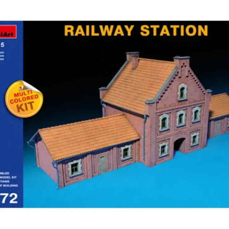 Miniart 72015 1:72 Railway Station - Your Source for Gaming Essentials* Trains
