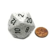 Dice>34mm Large 20-Sided D20 Speckled Chessex Dice, 1 Die - Arctic Camo - Your Source for Gaming Essentials