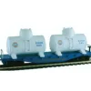 Model Power 98161 HO Gulf 40' Flatcar with Removable Twin Tanks - Your Source for Gaming Essentials* Trains