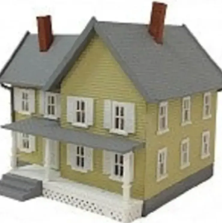 Model Power 781 HO Jacksons House Lighted Built-Up - Your Source for Gaming Essentials* Trains