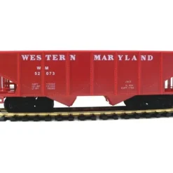 Model Power 98061 HO Scale Western Maryland 36' 2-Bay Open Hopper - Your Source for Gaming Essentials* Trains