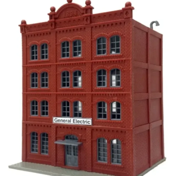 Model Power 1601 N Scale 4-Story Brick Office Building - Your Source for Gaming Essentials* Trains
