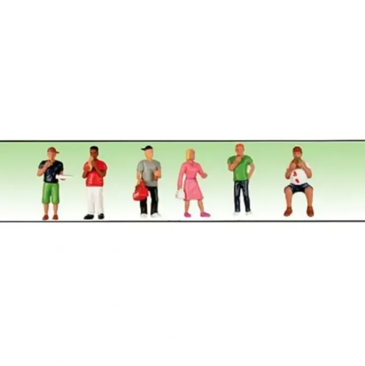 Model Power 6195 O/O27 People Eating Figures (Set of 6) - Your Source for Gaming Essentials* Trains