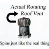 Model Tech Studios D1182P N Scale Rotational Roof Vent - Your Source for Gaming Essentials* Trains