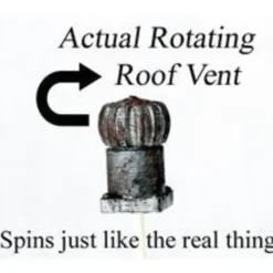 Model Tech Studios D1182P N Scale Rotational Roof Vent - Your Source for Gaming Essentials* Trains
